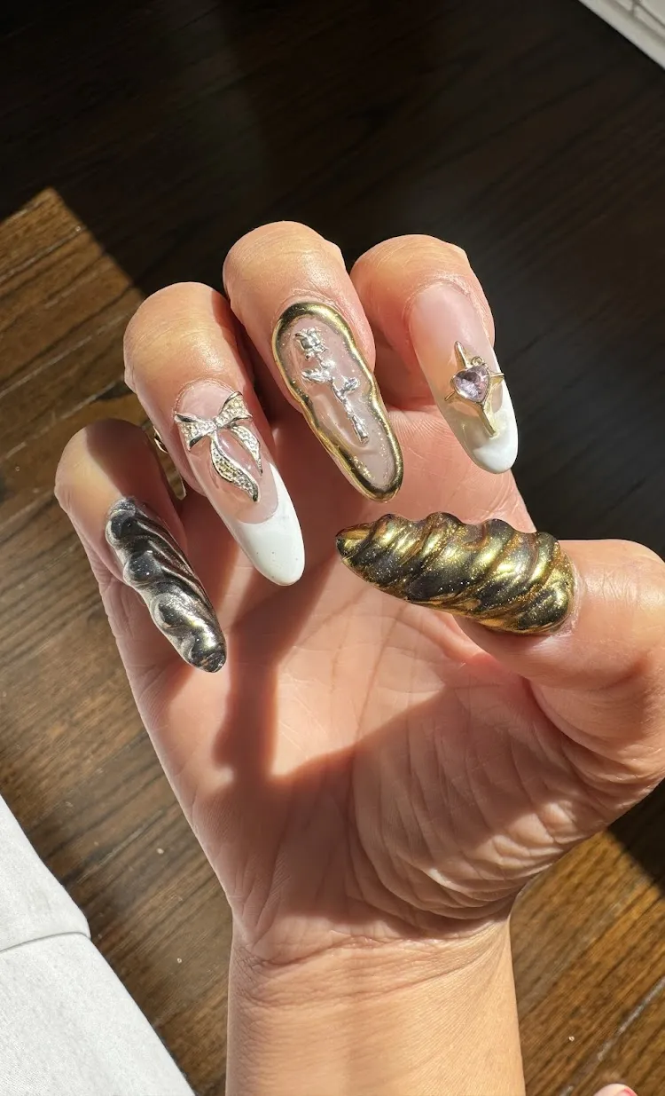 Gel manicure at Nail Nation Spa LA